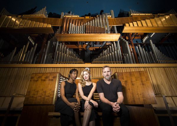 Nikki Amuka-Bird, Emma Hamilton and Christopher Eccleston  Photo