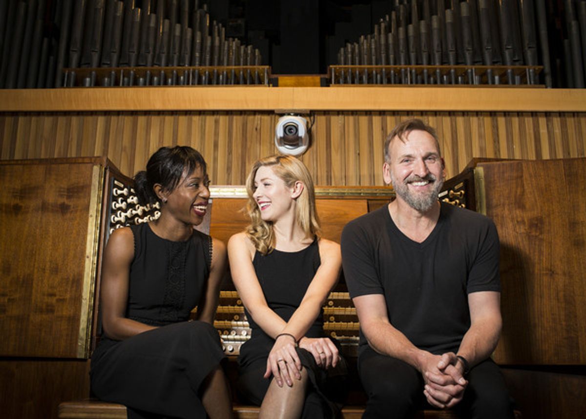Nikki Amuka-Bird, Emma Hamilton and Christopher Eccleston  at 