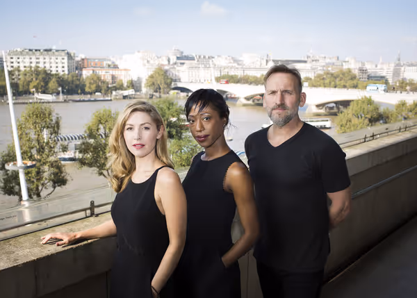 Emma Hamilton, Nikki Amuka-Bird and Christopher Eccleston  Photo