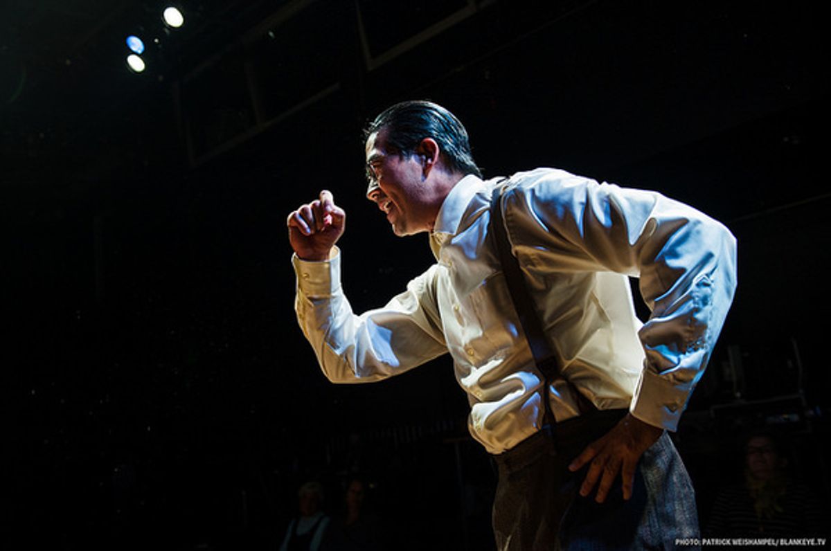 Ryun Yu as Gordon Hirabayashi in 'Hold These Truths' at The Armory. at 