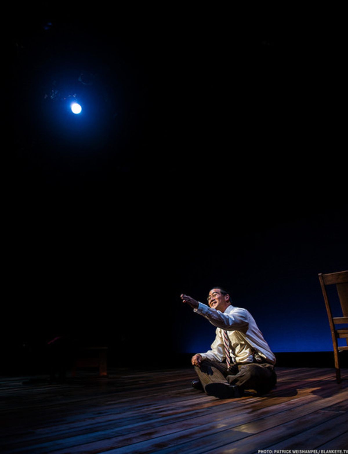 Ryun Yu as Gordon Hirabayashi in 'Hold These Truths' at The Armory. at 