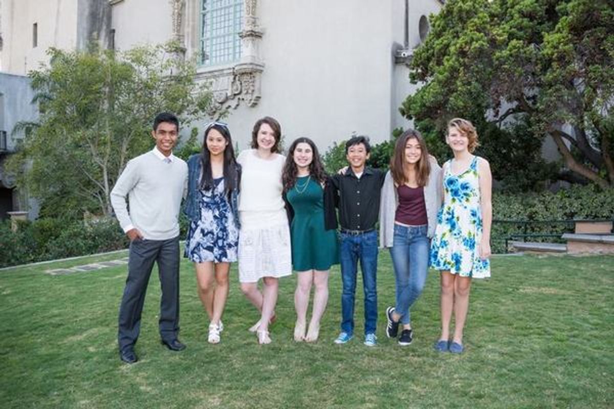 Matthew Maced, Cassandra Hsiao, Katie Taylor, Eliana Dunn, Minh-Son Tran, Samantha Rafter and Absinthe McDonald at 