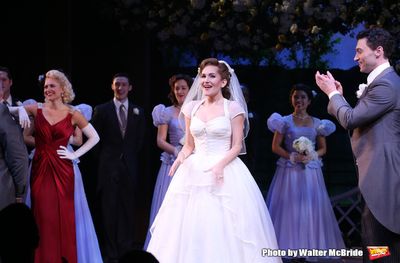 Lora Lee Gayer and Bryce Pinkham and cast Photo