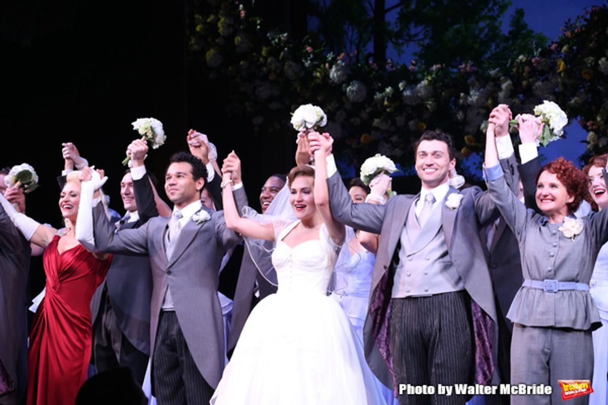 Megan Sikora, Corbin Bleu, Lora Lee Gayer, Bryce Pinkham, Megan Lawrence at 