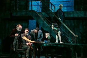 Ames Adamson, Derek Wilson, John Keabler, James Suggitt, Amaia Arana and John Hickok Photo