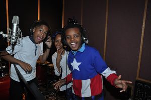 Cayen Martin, Mehret Marsh and Tre' Jones Photo