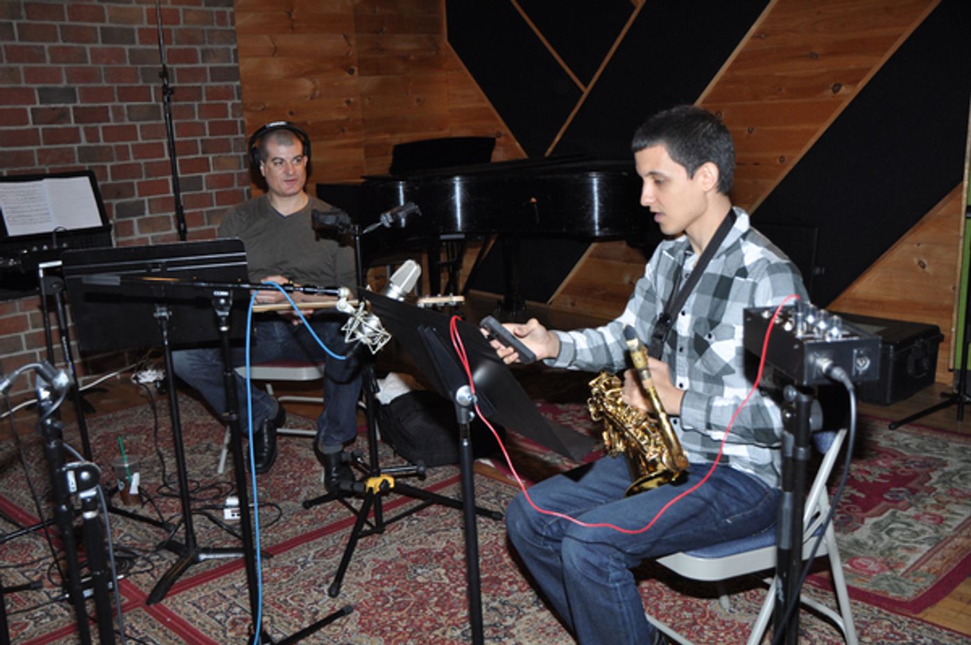 Exclusive Photo Coverage: AT THIS PERFORMANCE Records Track for Carols For A Cure  Image