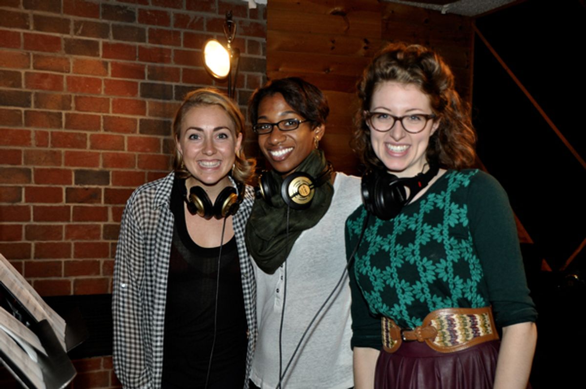 Caley Crawford, Paige Williams and Darien Crago at 