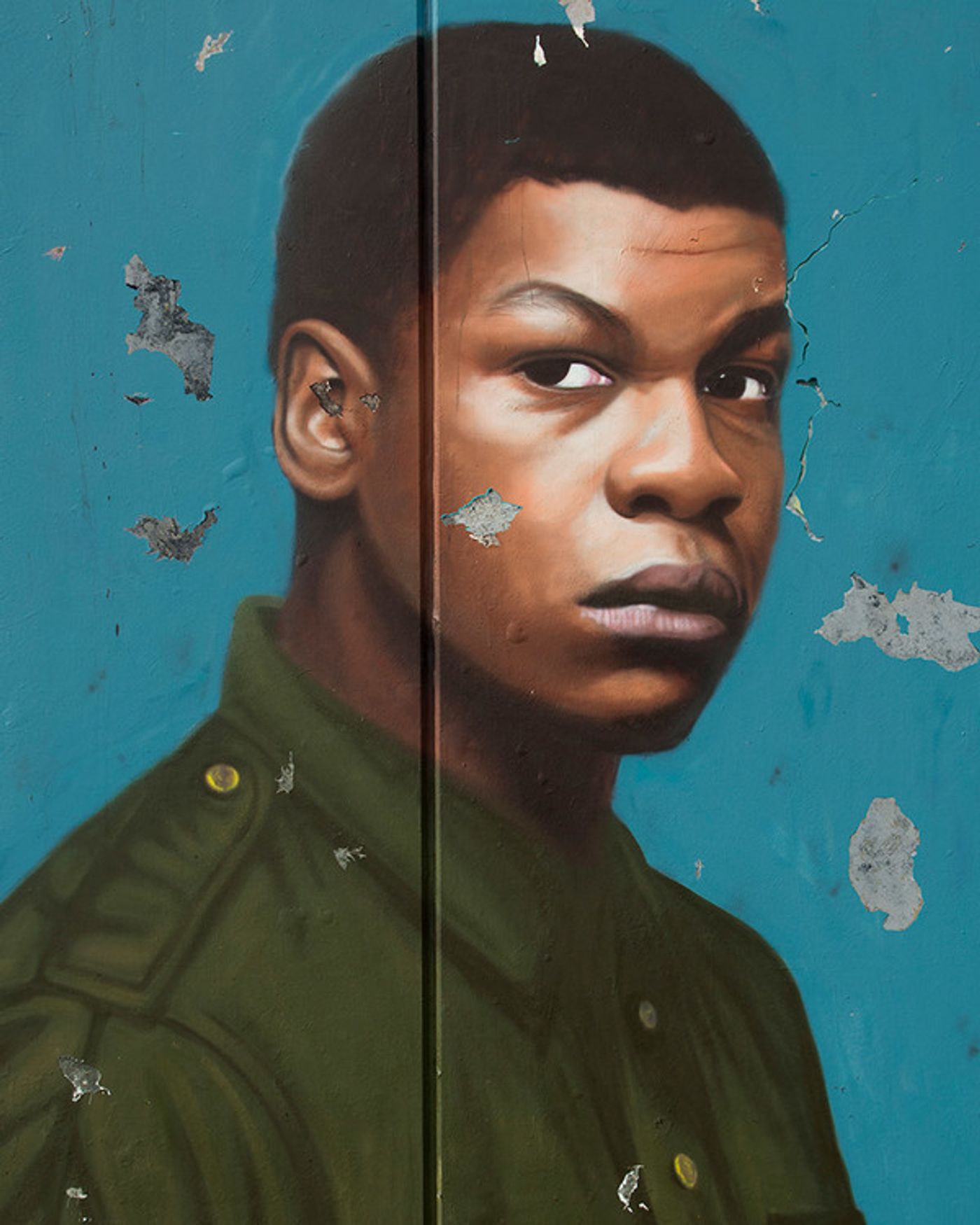 Photo Flash: Graffiti Artist Unveils Image for John Boyega-Led WOYZECK at the Old Vic  Image