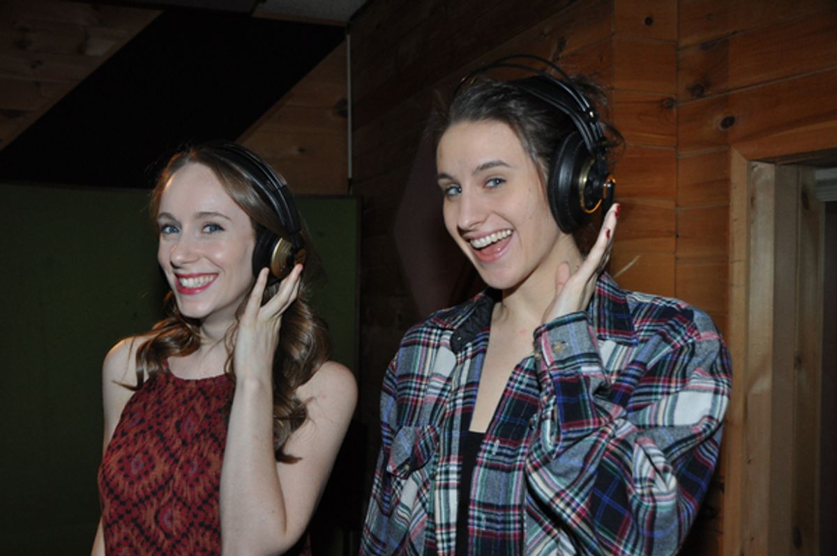 Megan Ort and Madison Mitchell at 