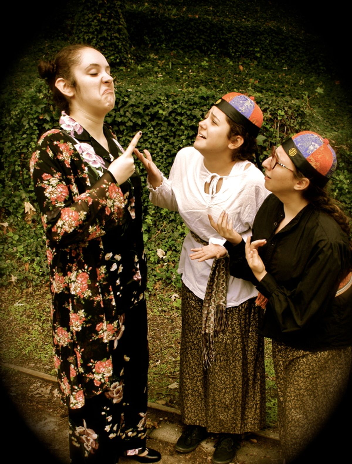 Nuala Vizard, Danielle Rich, and Hannah Brown at 