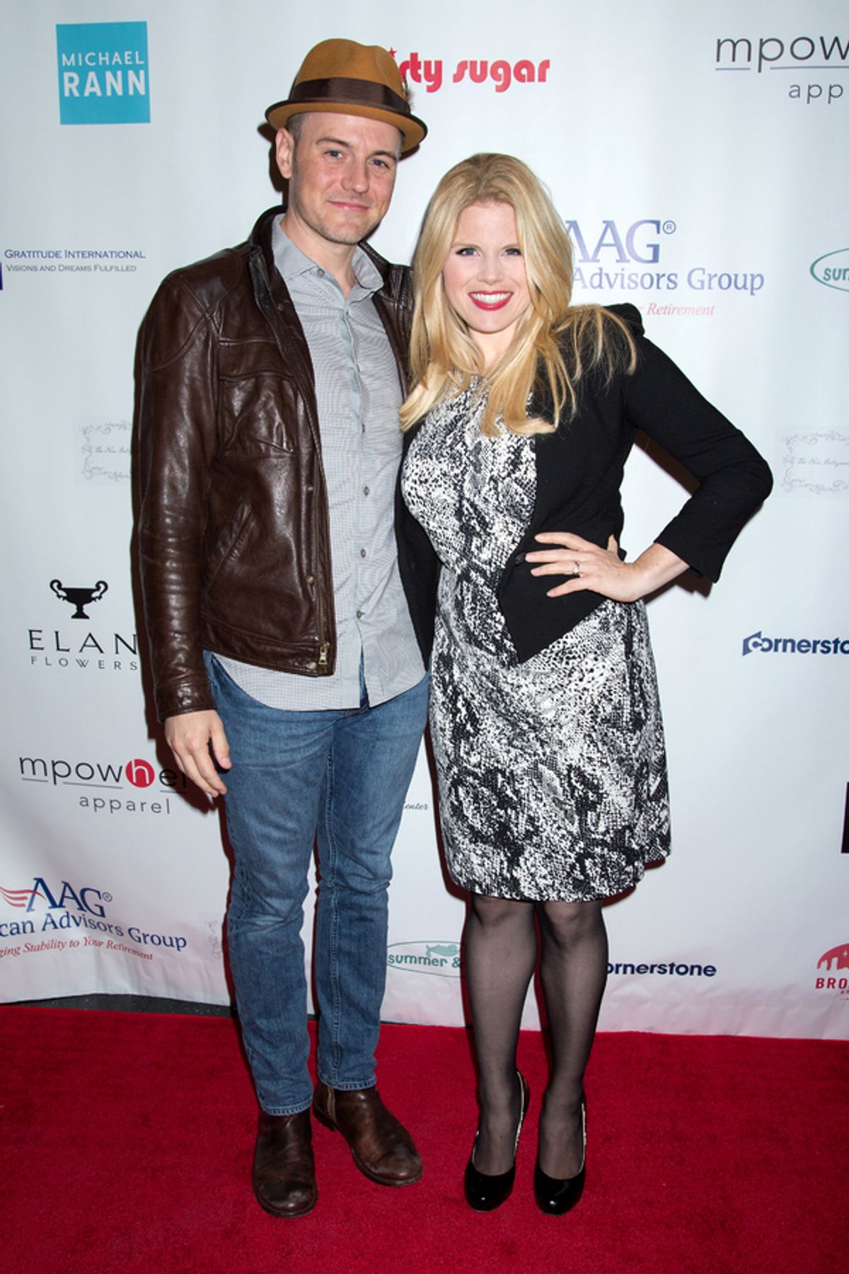 Brian Gallagher, Megan Hilty at 