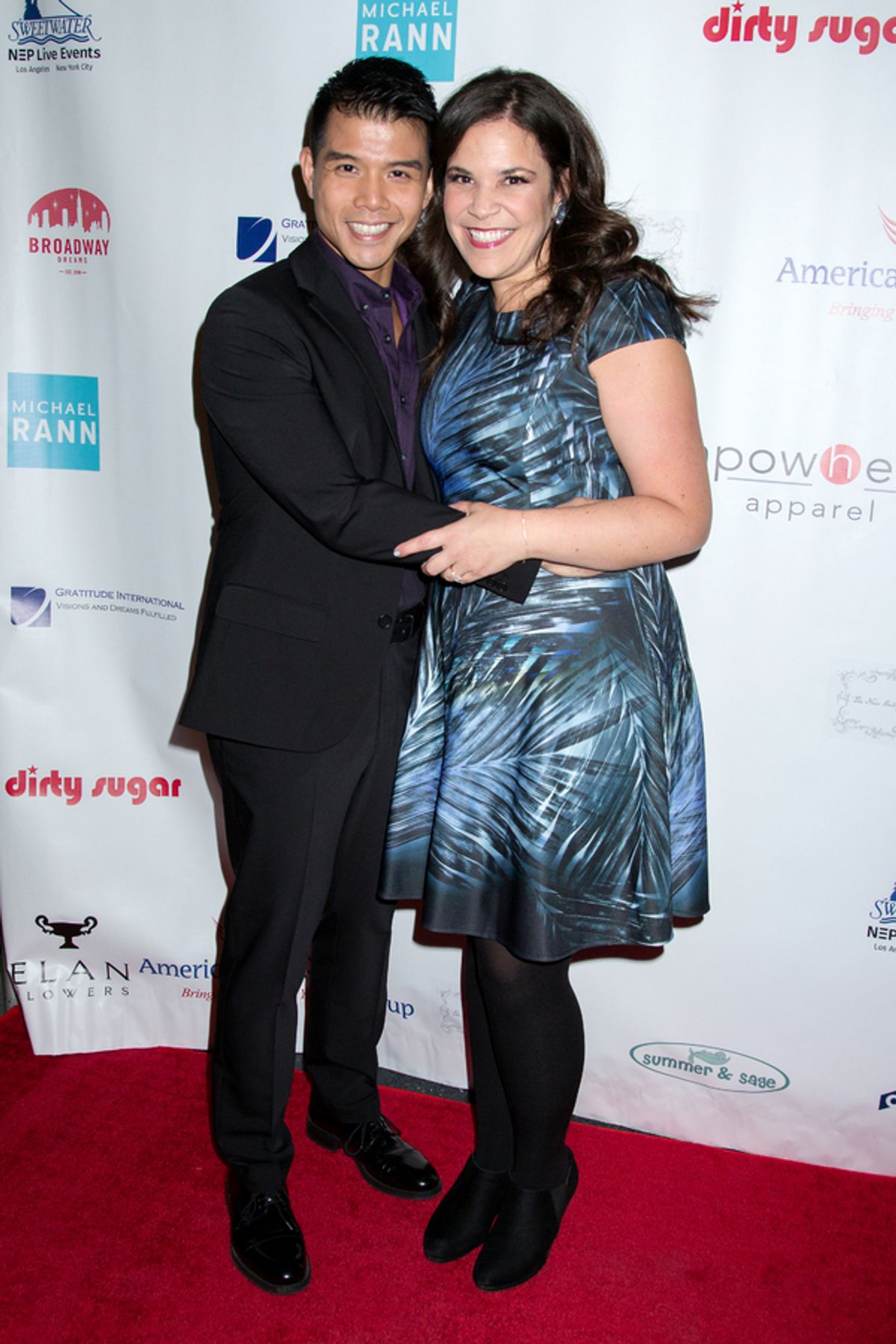 Telly Leung, Lindsay Mendez at 