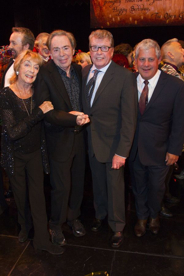 Gillian Lynne, Andrew Lloyd Webber, Michael Crawford and Cameron Mackintosh Photo