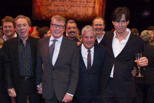 Michael Ball, Andrew Lloyd Webber, Michael Crawford, Cameron Mackintosh and Charles H Photo