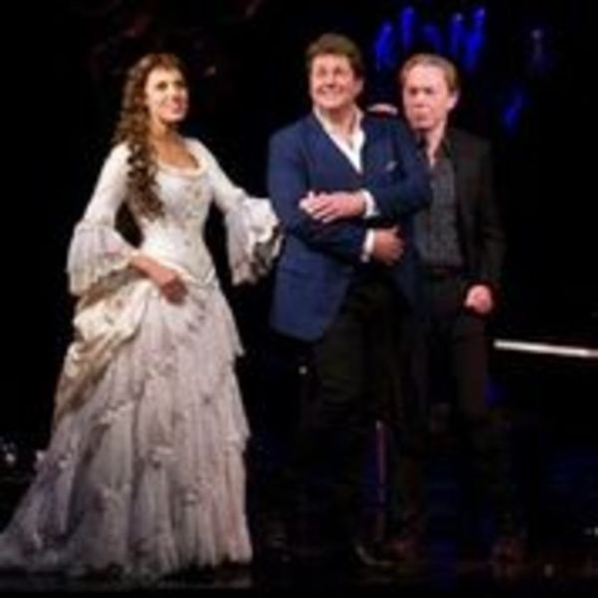 Celinde Schoenmaker, Michael Ball and Andrew Lloyd Webber
 at 