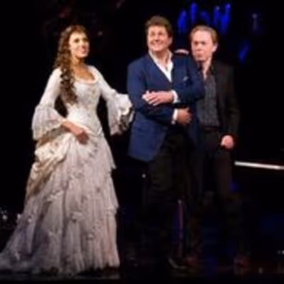 Celinde Schoenmaker, Michael Ball and Andrew Lloyd Webber
 Photo