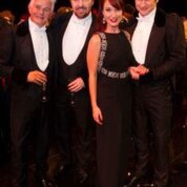 Scott David, John Owen Jones, Sierra Boggess and Gardar Thor Cortes
 Photo