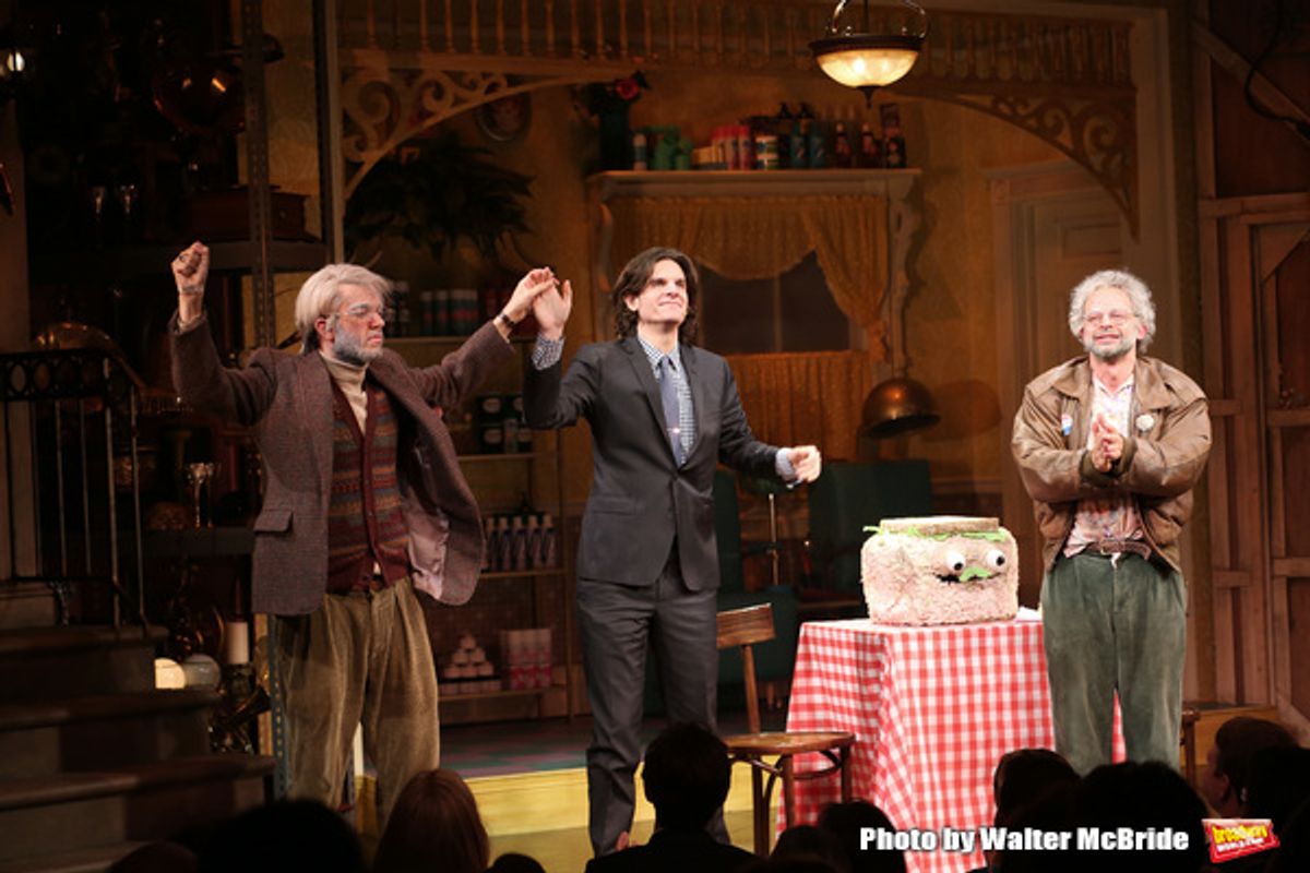 John Mulaney, Alex Timbers and Nick Kroll  at 