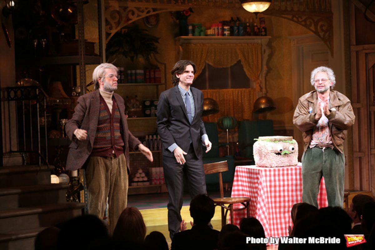 John Mulaney, Alex Timbers and Nick Kroll  at 