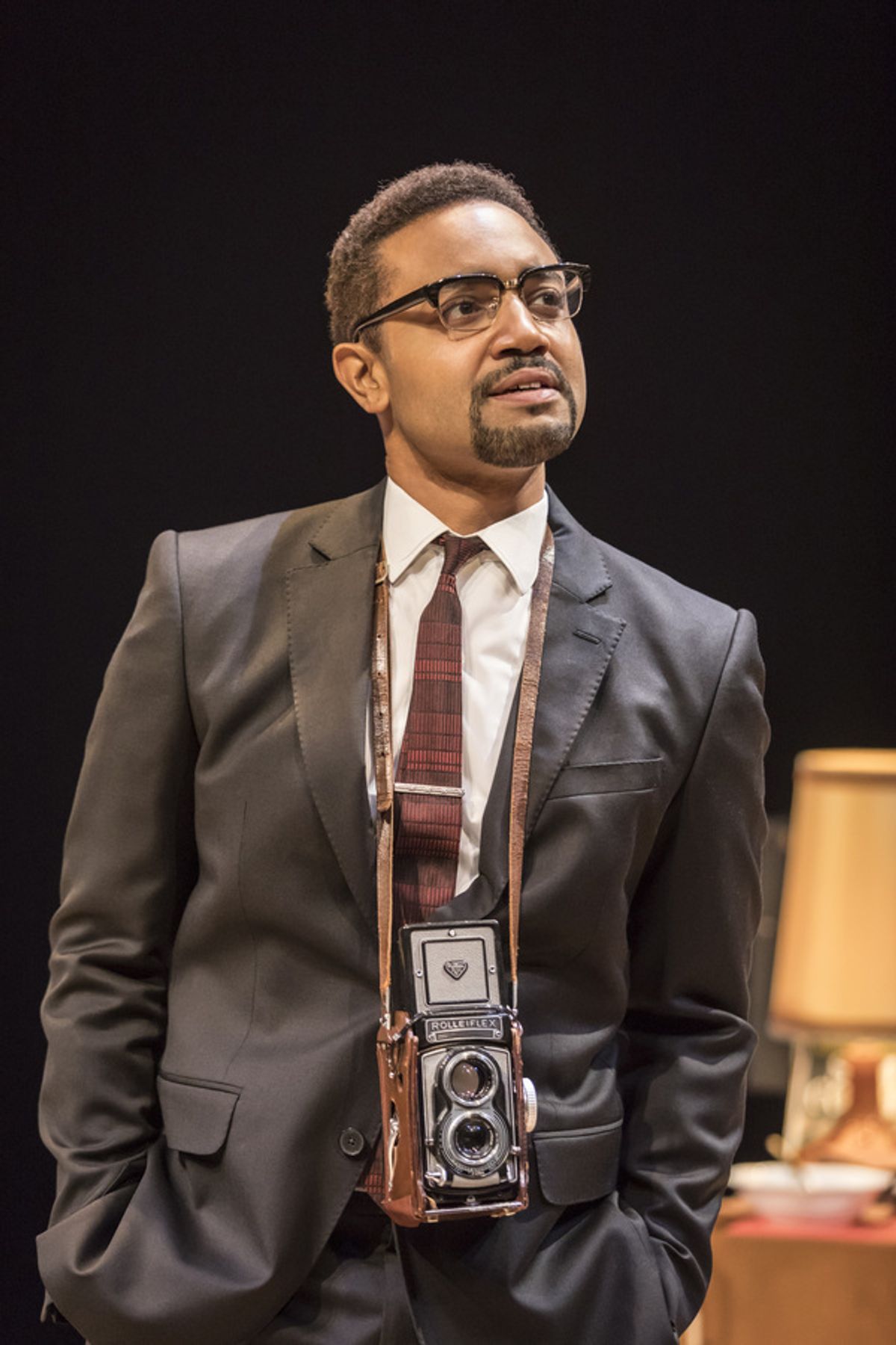ONE NIGHT IN MIAMI by Powers,         , Writer â€“ Kemp Powers, Director -
Kwame Kwei-Armah, Designer â€“ Robert Jones, Lighting â€“ Oliver Fenwick, The Donmar Waehouse, 2016, Credit: Johan Persson/ at 