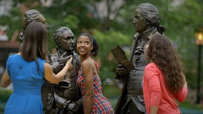 Phillipa Soo, Renee Elise Goldsberry, and Jasmine Cephas Jones  Photo