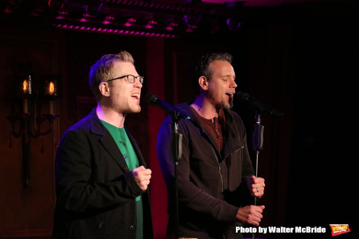 Anthony Rapp and Adam Pascal  at 