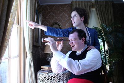 The Roeblings, Washington (Kevin Palardy) and wife Emily (Mariel Rosati), are determi Photo