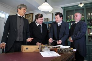 An engineering feat never before seen! From left, featured in â€�"Roebling: The St Photo