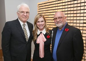 Steve Martin, Elizabeth Dewberry and Ahmet Kocabiyik @ BroadwayWorld Steve Martin, Elizabeth Dewberry and Ahmet Kocabiyik Photo