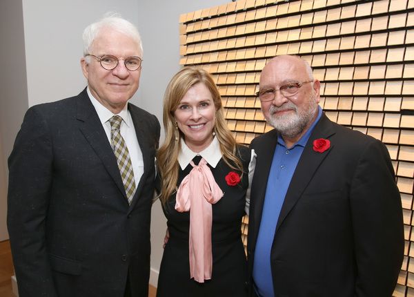 Steve Martin, Elizabeth Dewberry and Ahmet Kocabiyik Photo