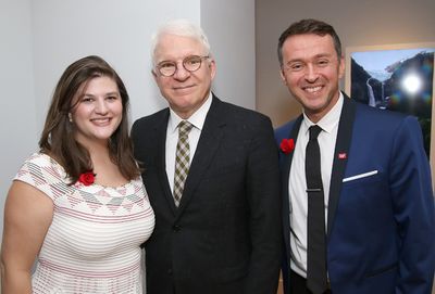 Rachel Routh, Steve Martin and Andrew Lippa Photo