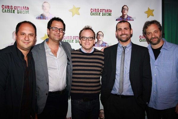 Mike Berkowitz, Brian Stern, Chris Gethard, Mike Lavoie and Judd Apatow Photo