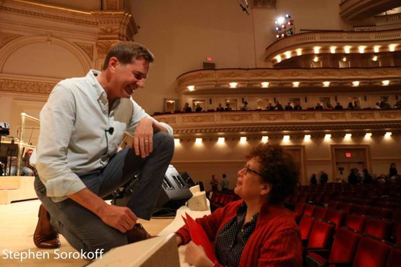 Photo Coverage: Colin Donnell, Laura Osnes & Nathan Gunn Rehearse to Kick Off The New York Pops Season with Lerner & Loewe  Image