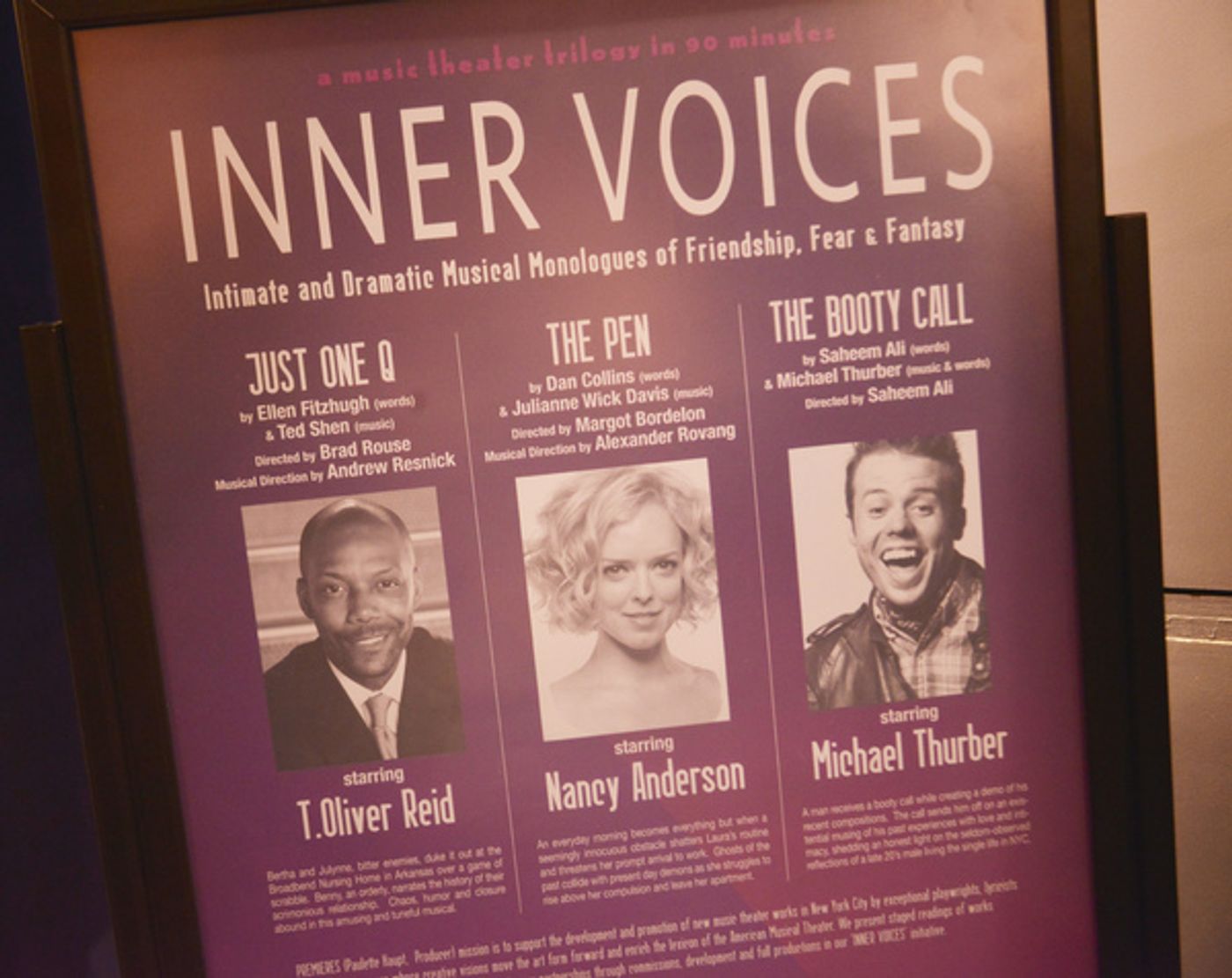 Photo Flash: PREMIERES' INNER VOICES Celebrates Opening Night Off-Broadway  Image