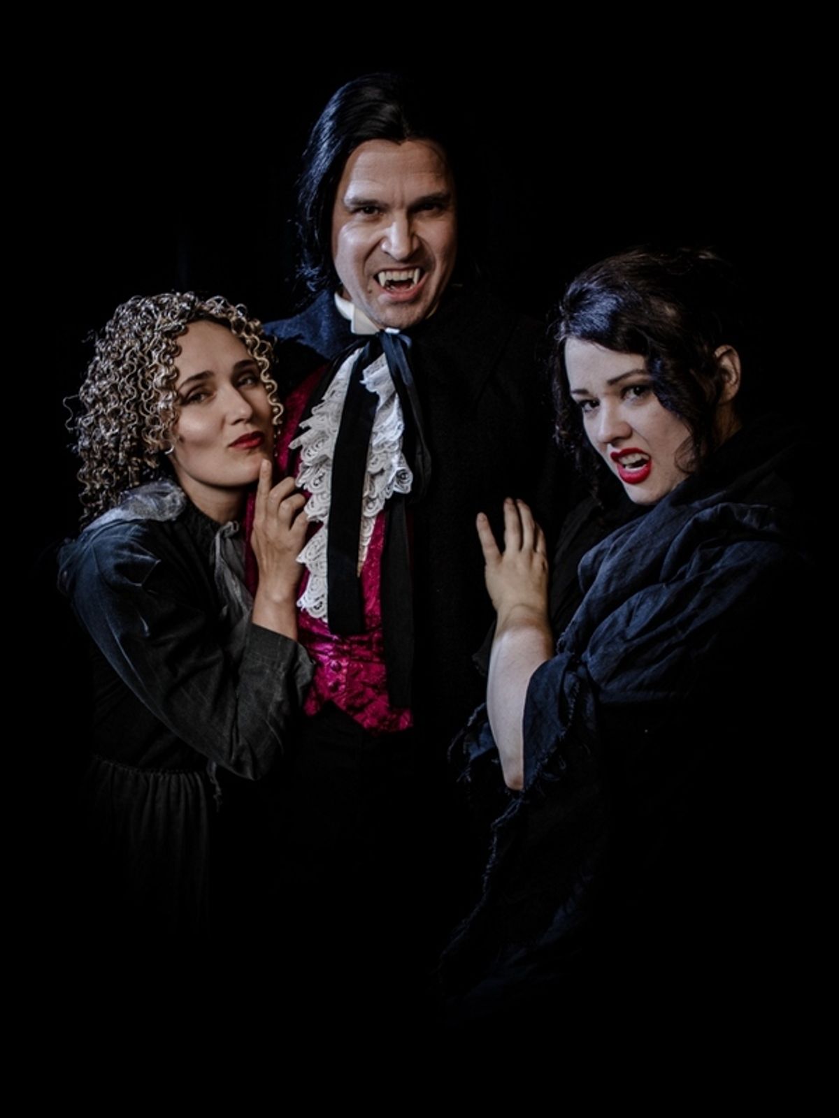 Ariel Birks, Michael Christopher, Kadi Burt at 