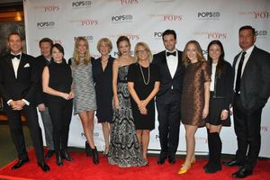 Steven Reineke, Laura Osnes, Colin Donnell, Nathan Gunn and members of the families o Photo