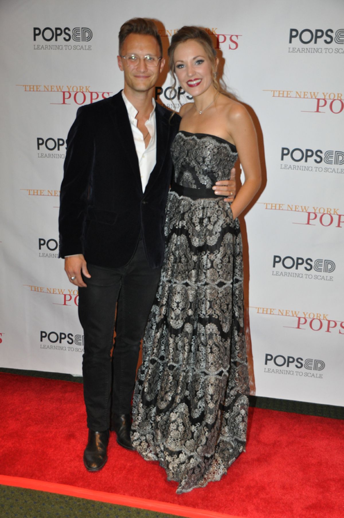 Nathan Johnson and Laura Osnes at 