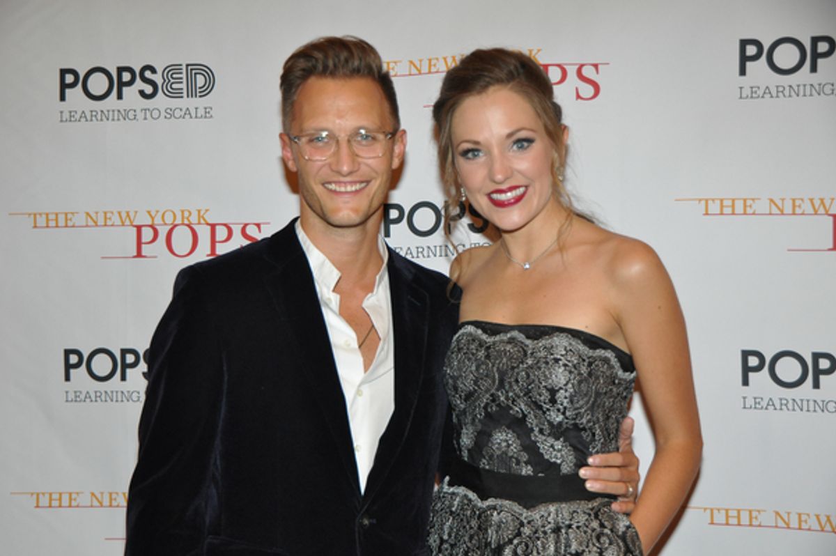 Nathan Johnson and Laura Osnes at 