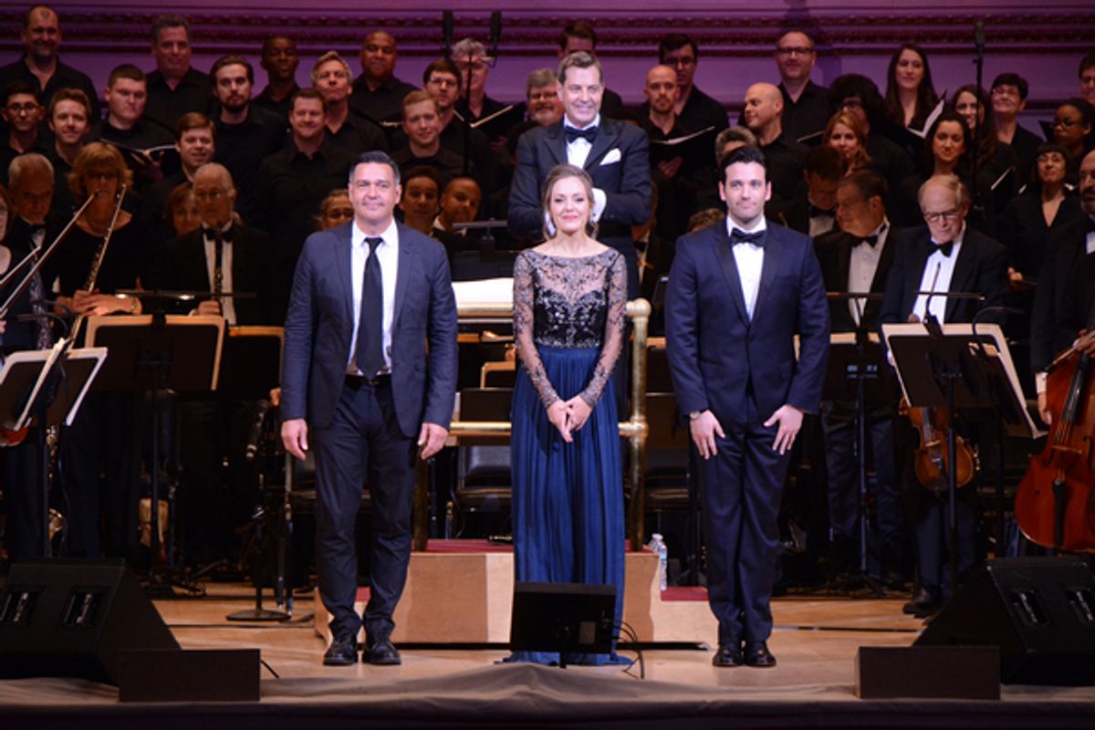 Nathan Gunn, Laura Osnes, Steven Reineke and Colin Donnell at 