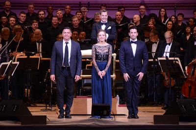 Nathan Gunn, Laura Osnes, Steven Reineke and Colin Donnell Photo