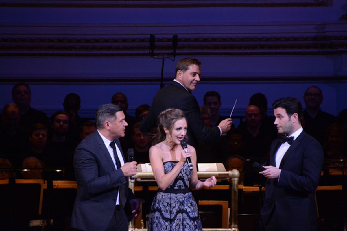 Nathan Gunn, Laura Osnes, Steven Reineke and Colin Donnell at 