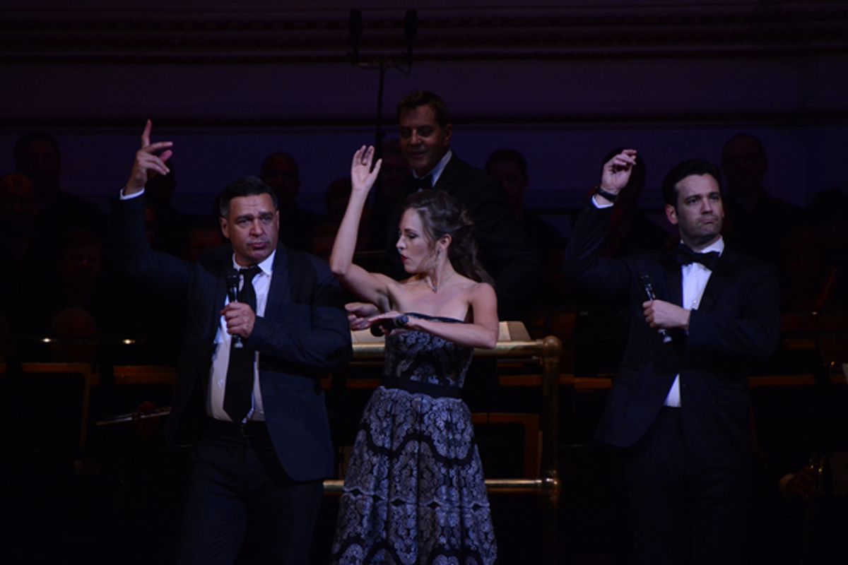 Nathan Gunn, Laura Osnes, Steven Reineke and Colin Donnell at 