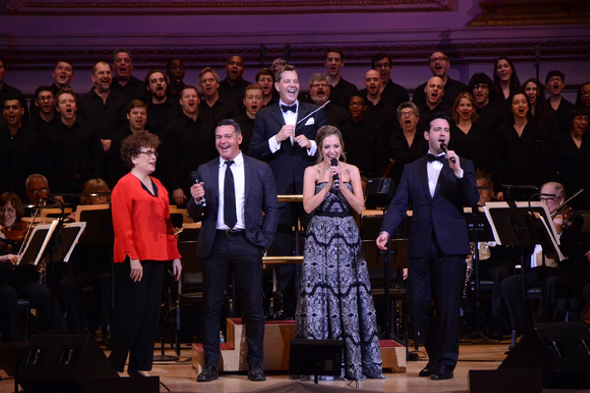 Judith Clurman, Nathan Gunn, Steven Reineke, Laura Osnes, Colin Donnell at 