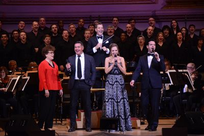 Judith Clurman, Nathan Gunn, Steven Reineke, Laura Osnes, Colin Donnell Photo