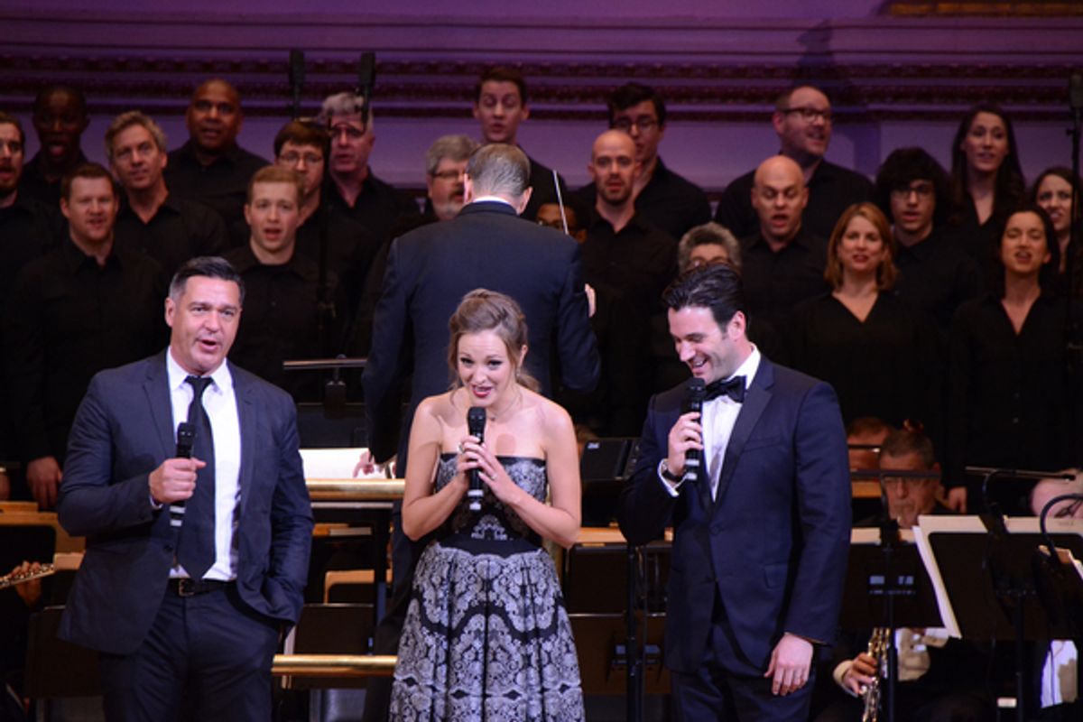 Nathan Gunn, Laura Osnes, Steven Reineke and Colin Donnell at 