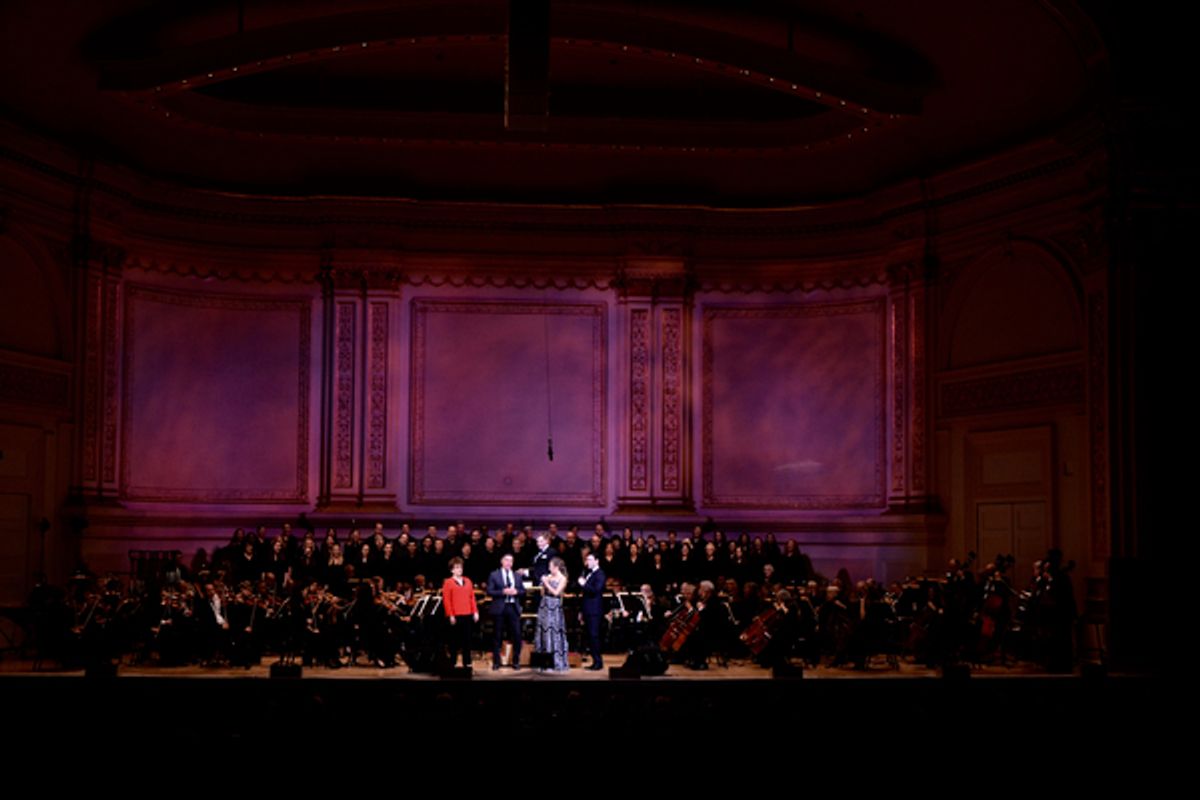 Judith Clurman, Nathan Gunn, Steven Reineke, Laura Osnes, Colin Donnell at 