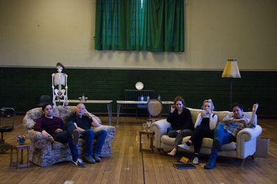 Ralf Little, Steve Pemberton, Katherine Parkinson, Emily Berrington, and Rufus Jones Photo