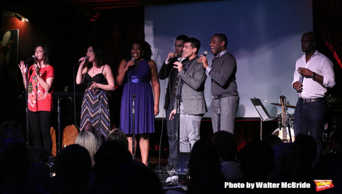 Margo Siebert with Telly Leung, Laurel Harris, Aurelia Williams, Arbender Robinson, Adam Bashian and Chesney Snow at 