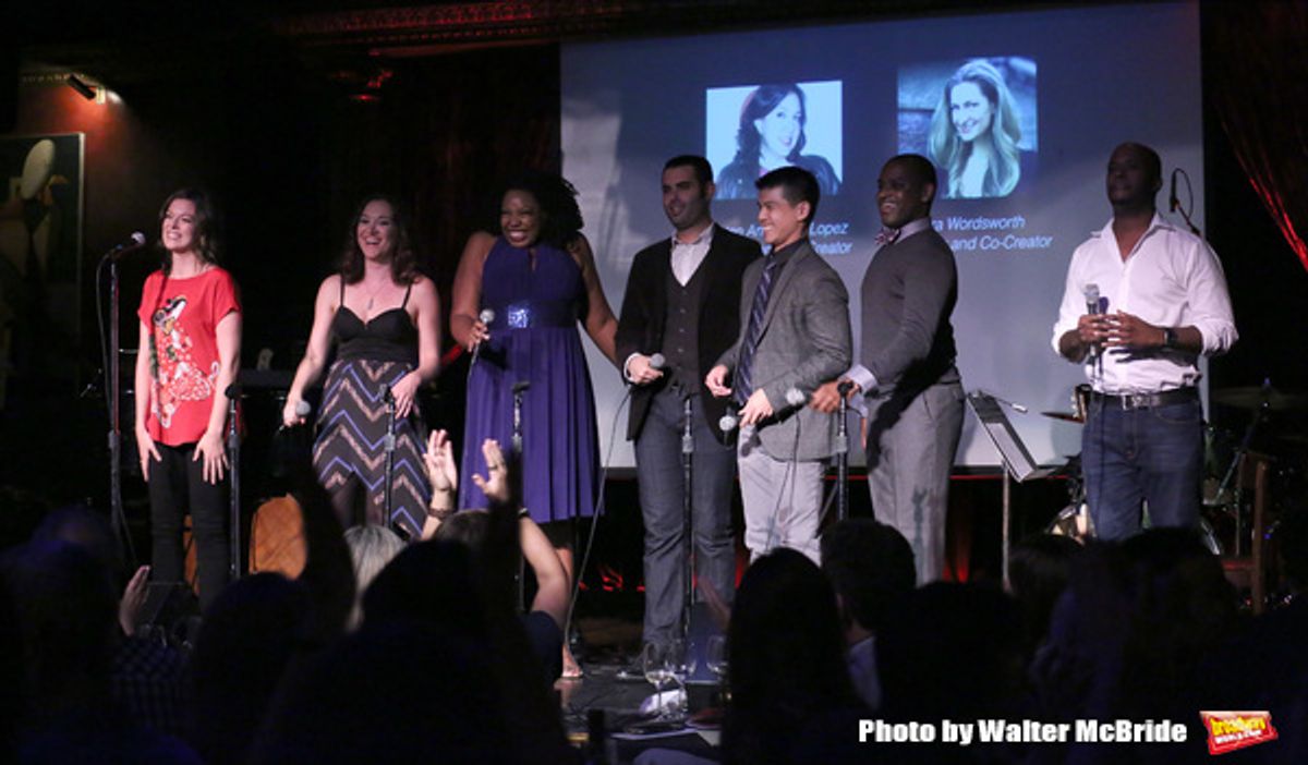 Margo Siebert with Telly Leung, Laurel Harris, Aurelia Williams, Arbender Robinson, Adam Bashian and Chesney Snow at 